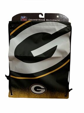 Green‎ Bay Packers Backpack /Drawstring Bag/Tote NEW with BIG LOGO